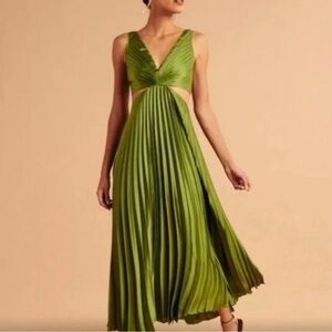 Abercrombie & Fitch Green V-Neck Sundress